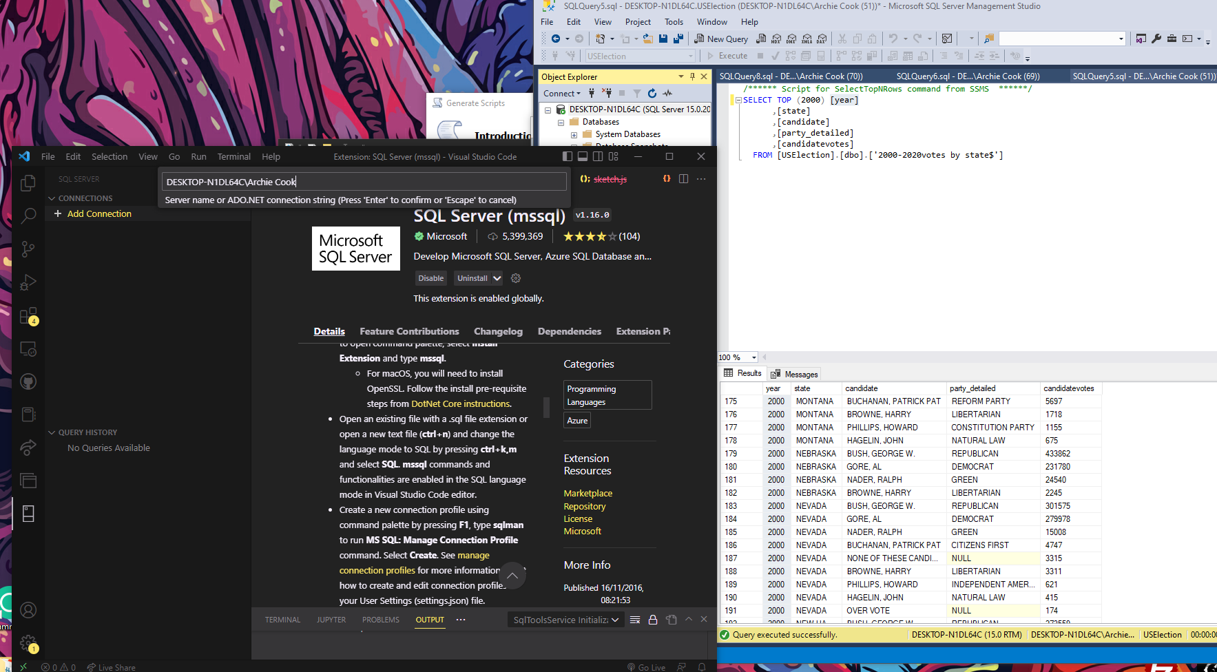 Connecting Database to VSCode